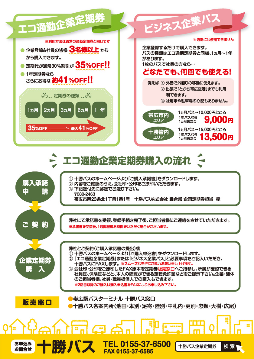 エコ通勤　企業定期券